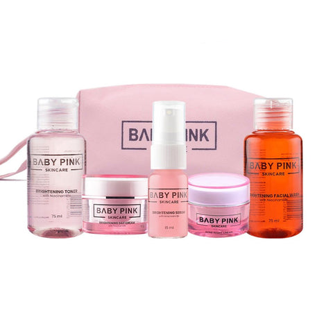 Baby Pink Skincare Paket Whitening Series (5 Pcs)