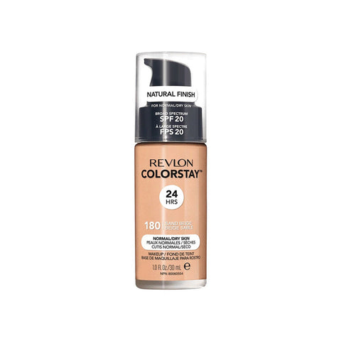 Revlon Colorstay Liquid Foundation Natural Finish For Normal Dry Skin Sand Beige 180